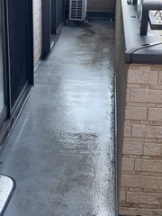 ベランダの掃除