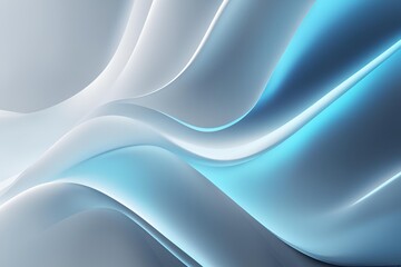 Sky blue and white flow wave technology futuristic abstract background