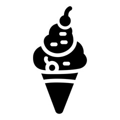 ice cream Solid icon