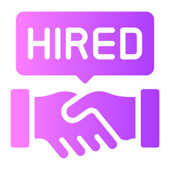 new hire gradient icon