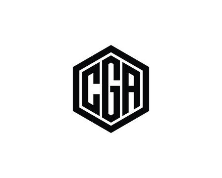 CGA logo design vector template. CGA