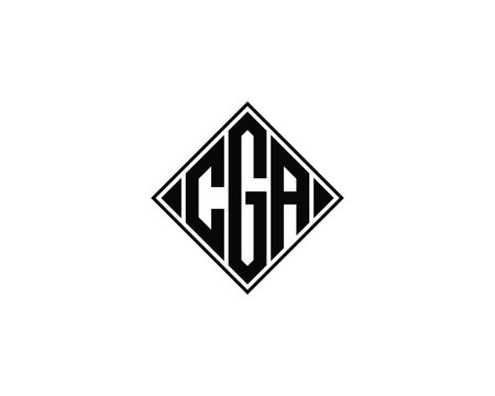 CGA logo design vector template. CGA