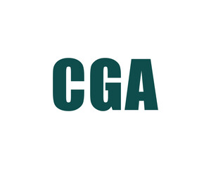 CGA logo design vector template. CGA