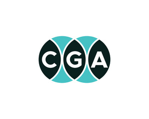 CGA logo design vector template. CGA