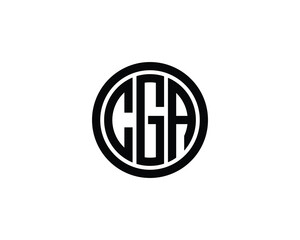CGA logo design vector template. CGA