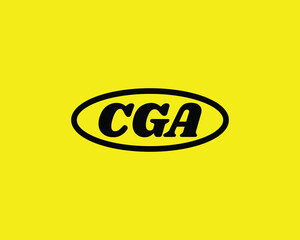 CGA logo design vector template. CGA