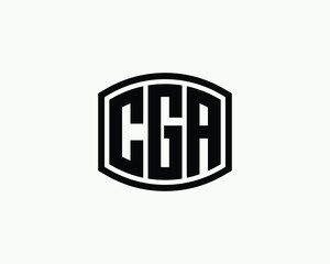 CGA logo design vector template. CGA
