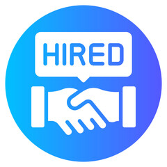new hire gradient icon