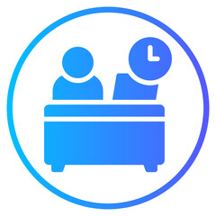 human resources gradient icon