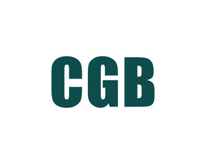 CGB logo design vector template. CGB