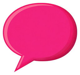 PNG Pink speech bubble communication illustration conversation.