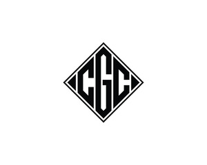 CGC logo design vector template. CGC
