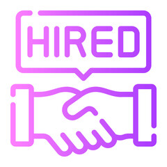 new hire gradient icon
