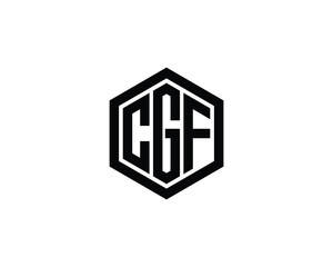 CGF Logo design vector template. CGF