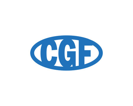 CGF Logo design vector template. CGF
