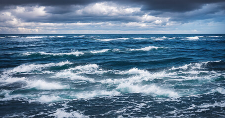 Fototapeta premium stormy sea waves
