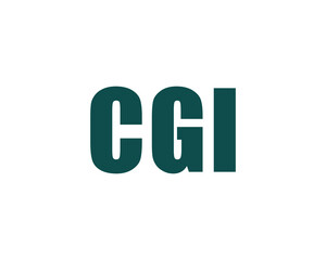CGI logo design vector template. CGI