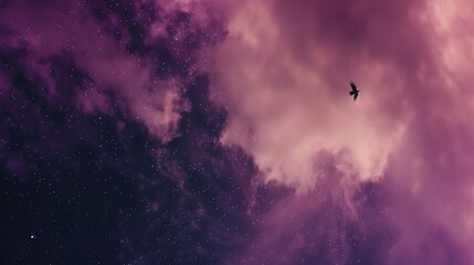 Milky way nebula sky purple galactic background