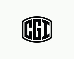 CGI logo design vector template. CGI
