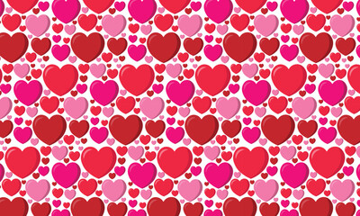seamless background with hearts