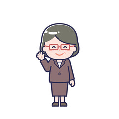 スーツ中年／女性 10