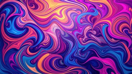 Vibrant abstract background with swirling colors and dynamic shapes, artistic, vibrant, modern