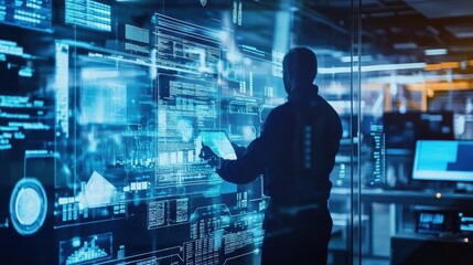 A manufacturing process visible through a glass partition workers engaged in realtime communication about product modifications to meet unique customer specifications.