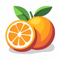 icon orange fruits
