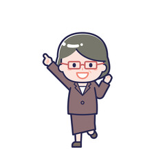 スーツ中年／女性 05