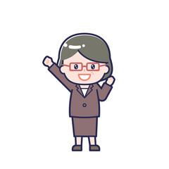 スーツ中年／女性 06