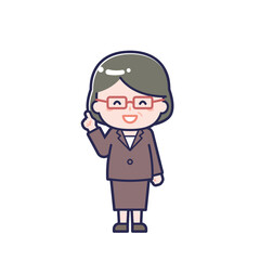 スーツ中年／女性 13