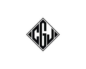 CGJ logo design vector template. CGJ