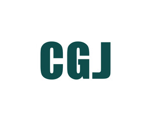 CGJ logo design vector template. CGJ