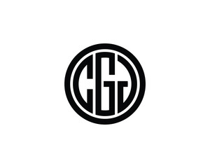 CGJ logo design vector template. CGJ