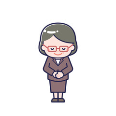 スーツ中年／女性 08