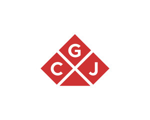 CGJ logo design vector template. CGJ
