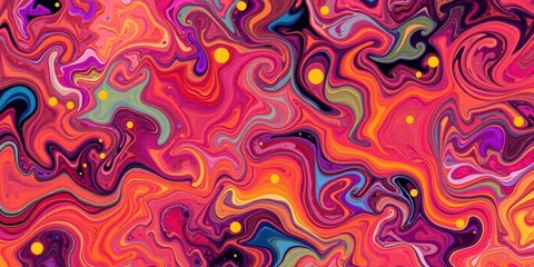 Obraz premium A vibrant and abstract background filled with swirling colors and organic shapes, creating a truly artistic and visually captivating scene, colorful, swirling, organic