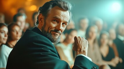 captivating historical scene: lincoln's gettysburg address – an inspiring poster for sports interiors, celebrating leadership and unity in american history