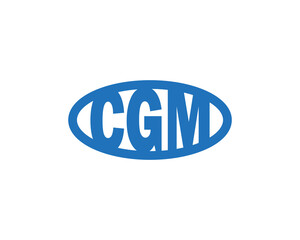 CGM logo design vector template. CGM