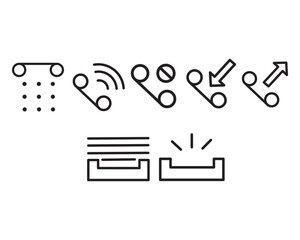 Telephone Icon Vector Set Design