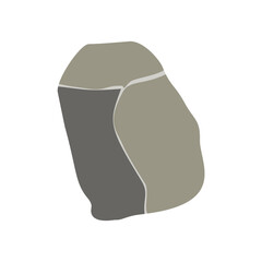 Rock stone cartoon. Cartoon game art rock and stone. Stone boulder, gravel rubble and pile of rocks cartoon isolated vector illustration