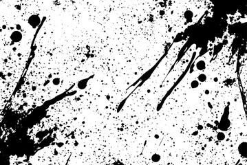 Abstract Ink Splatter and Drip Texture Background Vector Design