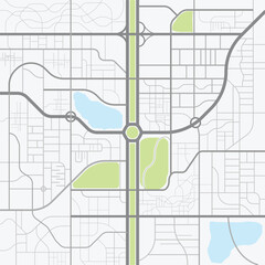 Editable vector street map of town as seamless pattern. Vector illustration. Vector city map with roads. Town streets. Abstract transportation scheme. Drawing scheme town, white line road.	
