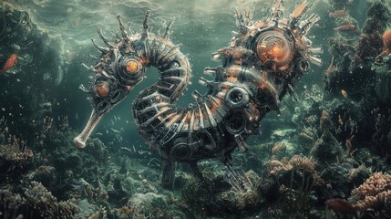 Biomechanical Mystic Seahorse