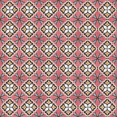 Obraz premium illustration Marble seamless Wall and Floor Tiles with a modern abstract decorative mosaic pattern.