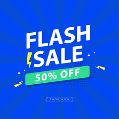 Modern Business Banner Design for Big Sale - 50% Discount Promotion