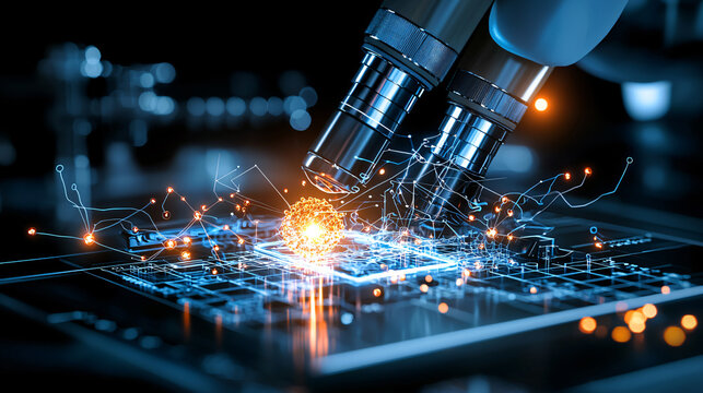 close up of cutting edge medical device in action, showcasing advanced technology and intricate details. scene highlights innovation and precision in medical applications