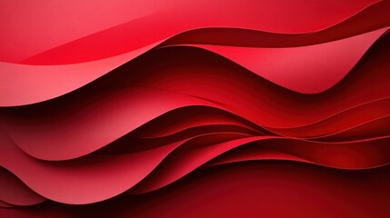 Abstract red waves creating a dynamic, flowing texture.