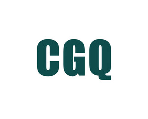 CGQ logo design vector template. CGQ