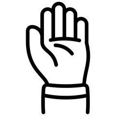 Hands Up Gesture Icon